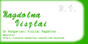 magdolna viszlai business card